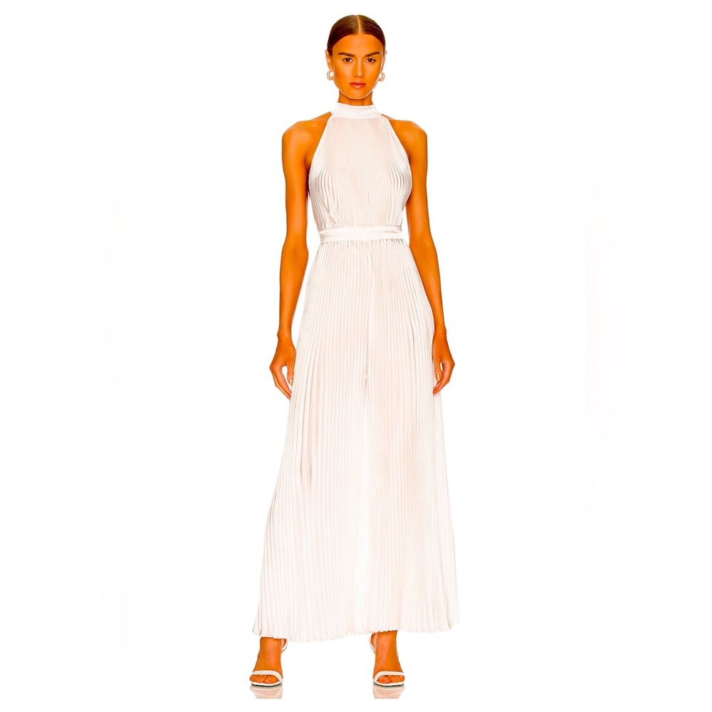 L’IDEE Cinema Jumpsuit in White. Bridal. Size 8/S. Like New!